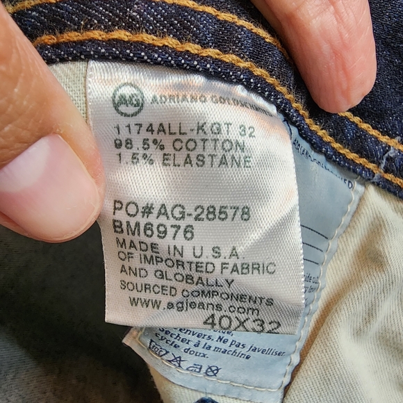 AG The Graduate Jeans | Tailored | Dark Wash | 40x32 | EUC! - Picture 8 of 9